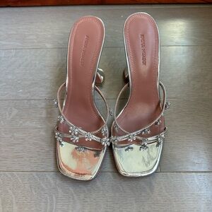 Silver Bridal Shoes with Embellishment 8.5